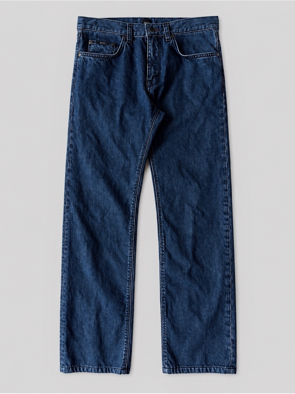 HUGO BOSS Men Blue Denim Straight Premium Jeans US31 Classic Luxury Preppy